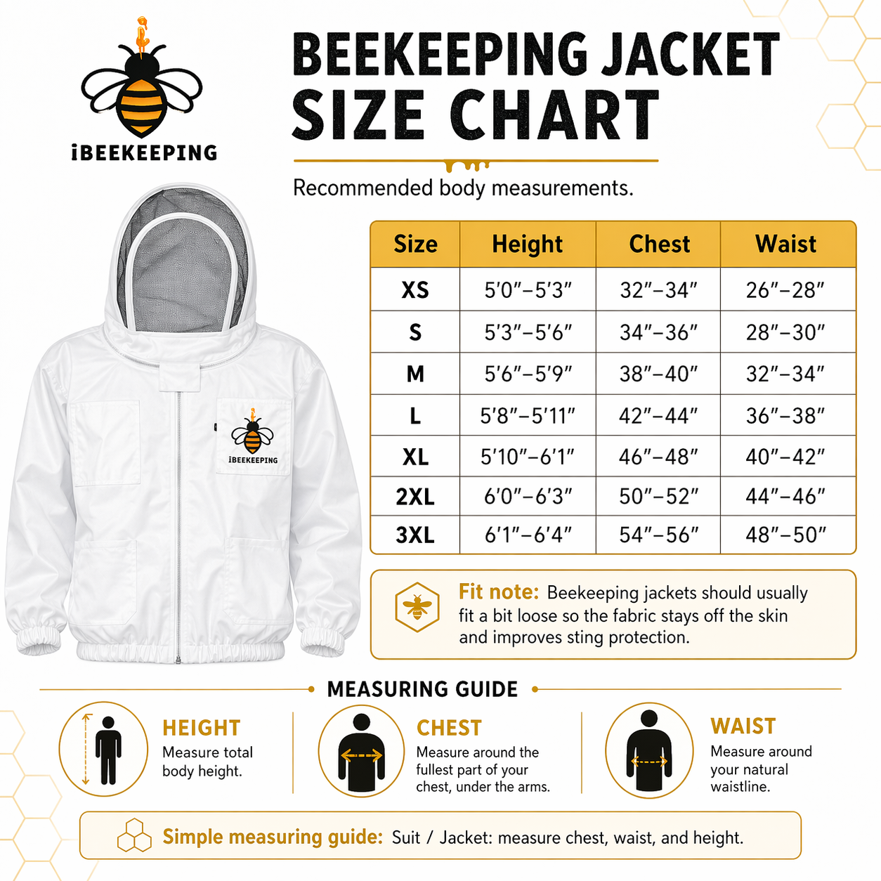 Beekeeping Jacket with Veil – Protective Ventilated Bee Jacket